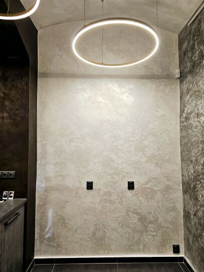 Dekorační malba Travertino Romano + Ottocento bianco