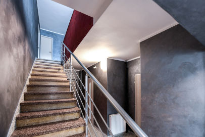 Dekorační malba Argento antico+Rosso puro