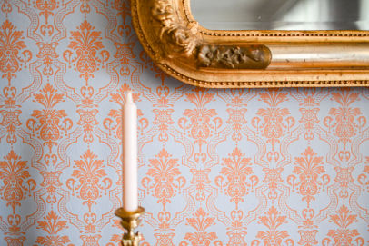 Tapetování v zámku Lysice