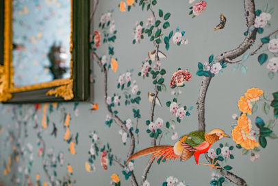 Tapetování v zámku Lysice